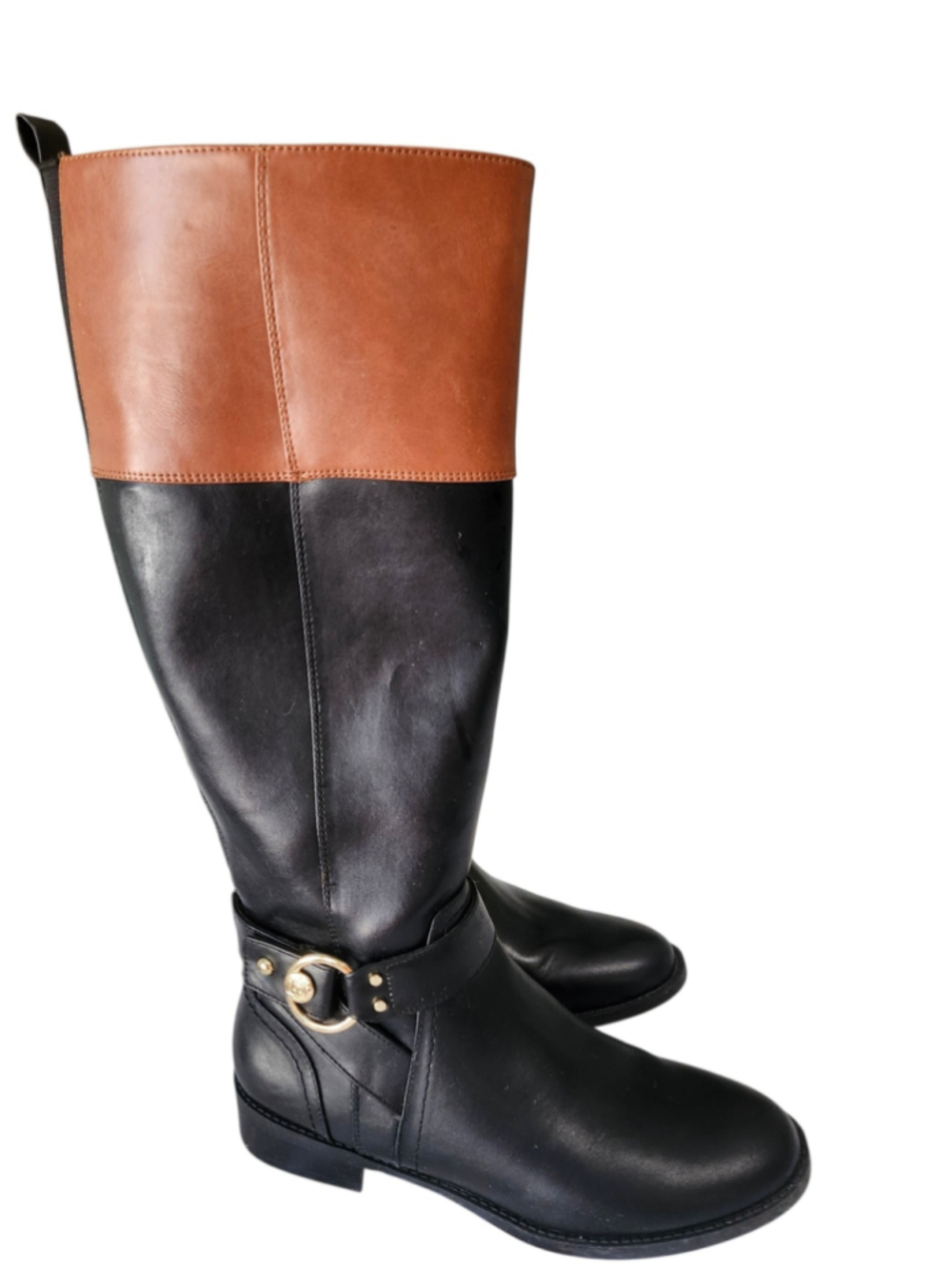 Women's Tommy Hilfiger Riding Boots Black and Brown